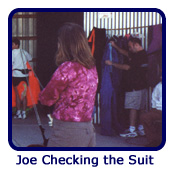 Joe Checking the Suit